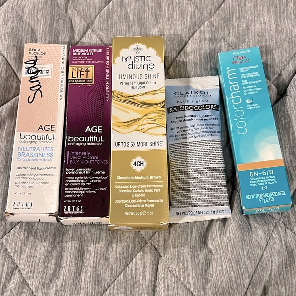 Brand new hair color - 5 item lot